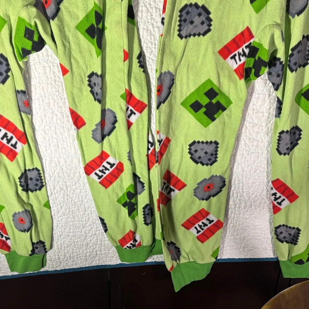 Green Kids Pajama Set with Fun Print